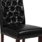 Flash Furniture Midcentury Parsons Chair, Black Back, 18.5 W 27-1/2" L 39.75 H, Leather Seat BT-P-BK-LEA-GG - alternate 9